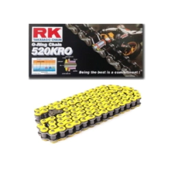 RK Cadena Moto Transmisi�n 520 x 118 KRO o-Ring con clip amarillo