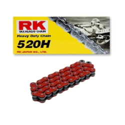 RK Cadena Moto Transmisi�n 520 x 120 H reforzada roja