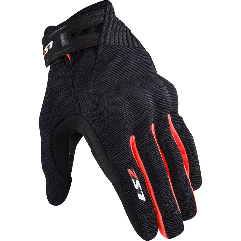 Guante LS2 Dart 2 Hombre Negro / Rojo