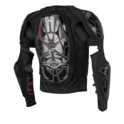 Pechera Alpinestars Bionic Tech negro blanco rojo talle XL