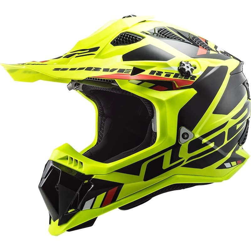 CASCO INTEGRAL 700 SUBVERTER STOMP HV YELLOW BLACK TALLE M -LS2-