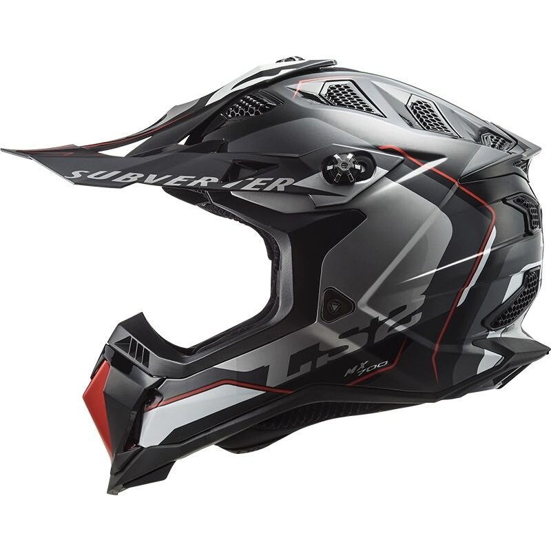 CASCO CROSS 700 SUBVE ARCHED BL SIL TIT TALLE XXL - LS2 -