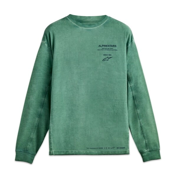 Remera Alpinestars Dispatch LS gris talle 2XL