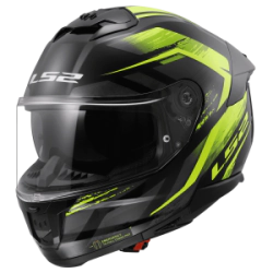 Casco LS2 Integral Doble Visor FF808 Fury BK HV YL
