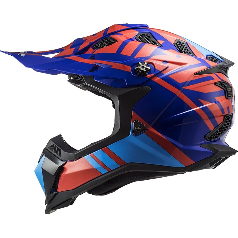 CASCO CROSS 700 SUB EVO GAMMAX ROJO AZUL TALLE L -LS2-