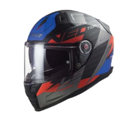 Casco LS2 Integral Doble Visor FF811 Vector II Absolute Bk/rd/bl MT B