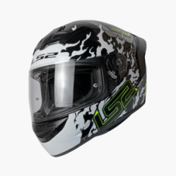 Casco LS2 Integral FF352 Antars Negro Blanco Brillo Gs+sp
