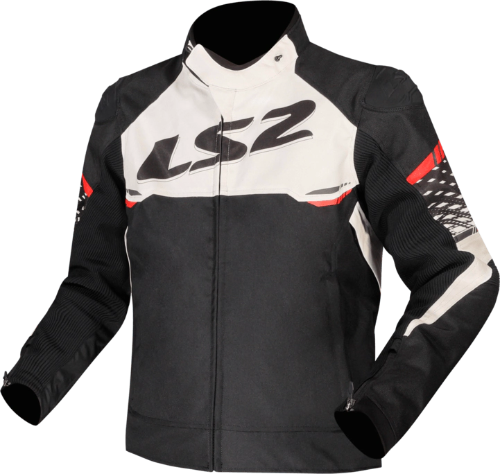 Campera LS2 Apex Hombre Negro / Rojo