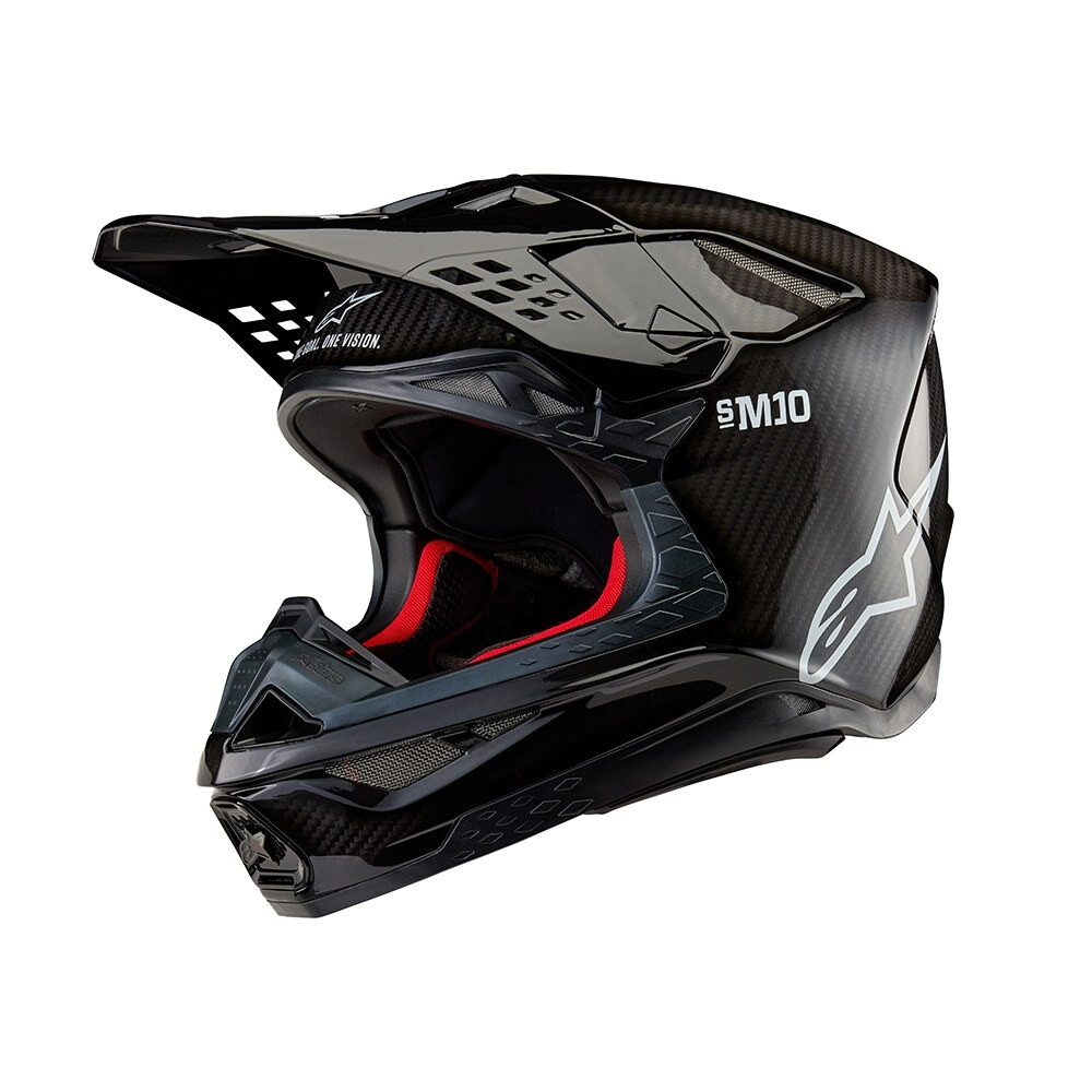 Casco Alpinestars Motocross S-M10 Solid negro talle M