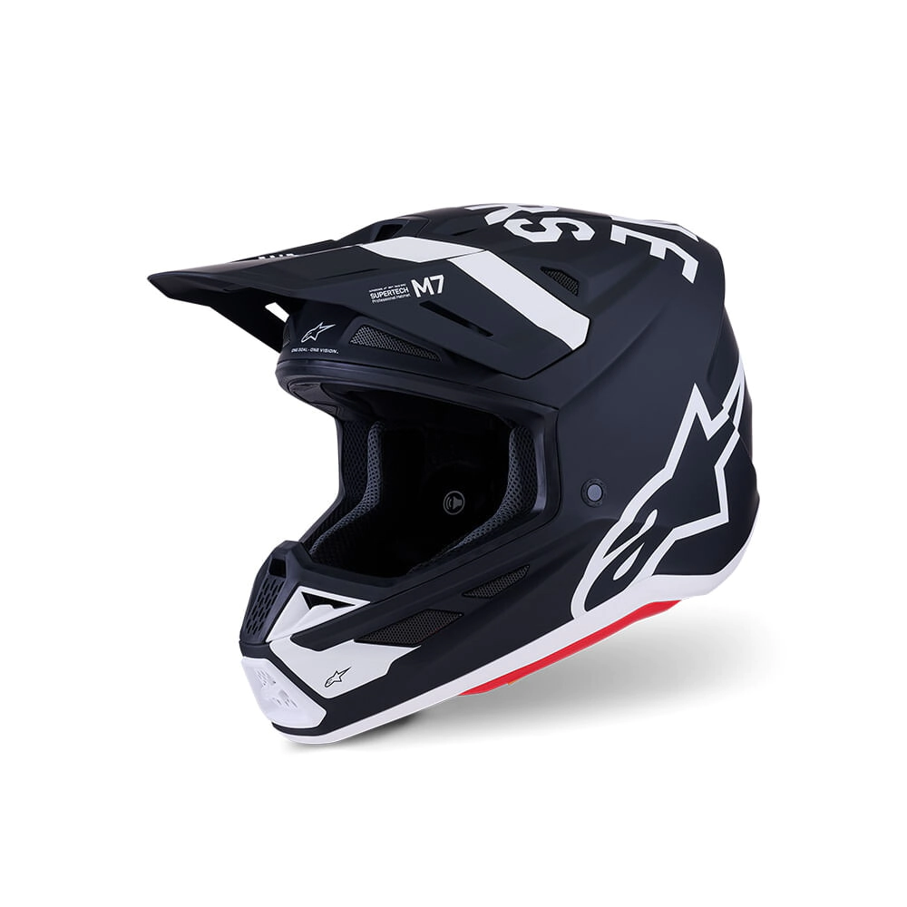 Casco Alpinestars Motocross S-M7 Dasher negro blanco talle L