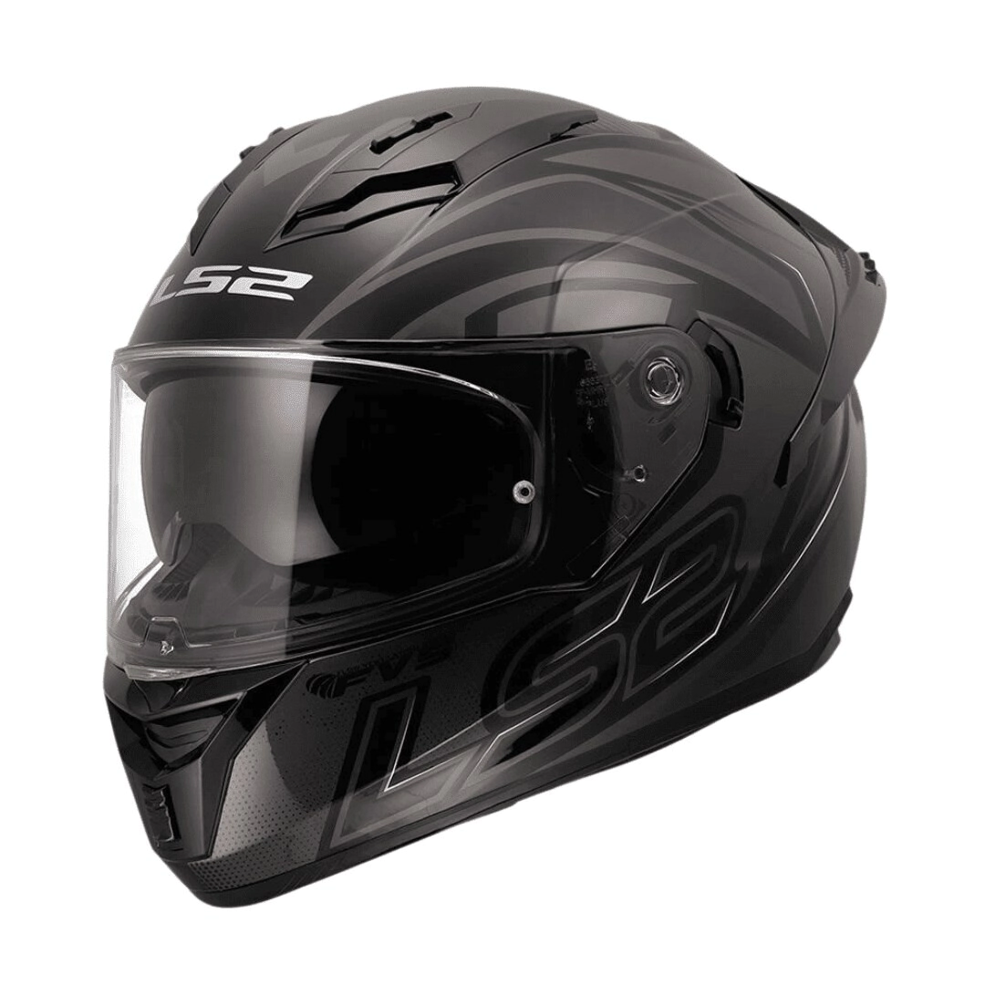 CASCO INTEGRAL FF806 STINGULAR NEGRO GRIS TALLE 2XL -LS2 -