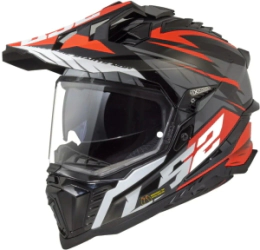 Casco LS2 Integral MX701 Explorer Spire Bk/tit/rd MT M