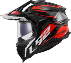 Casco LS2 Integral MX701 Explorer Spire Bk/tit/rd MT M
