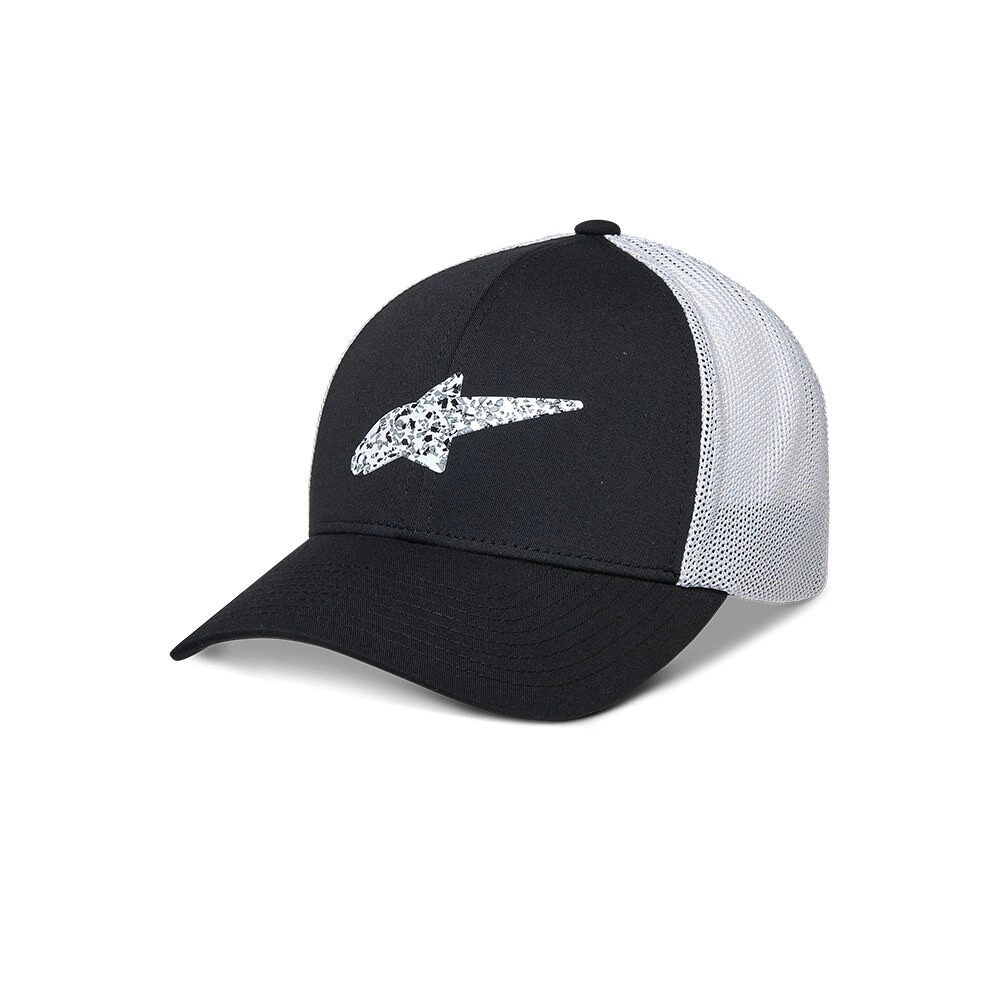 Gorra Alpinestars Terolithic Trucker negro blanco talle UNICO