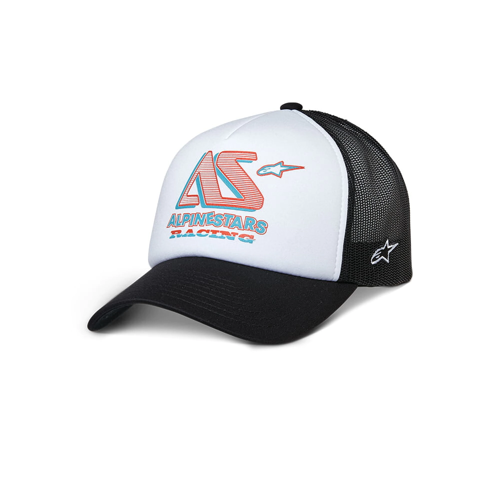 Gorra Alpinestars Ayess Trucker blanco negro talle UNICO
