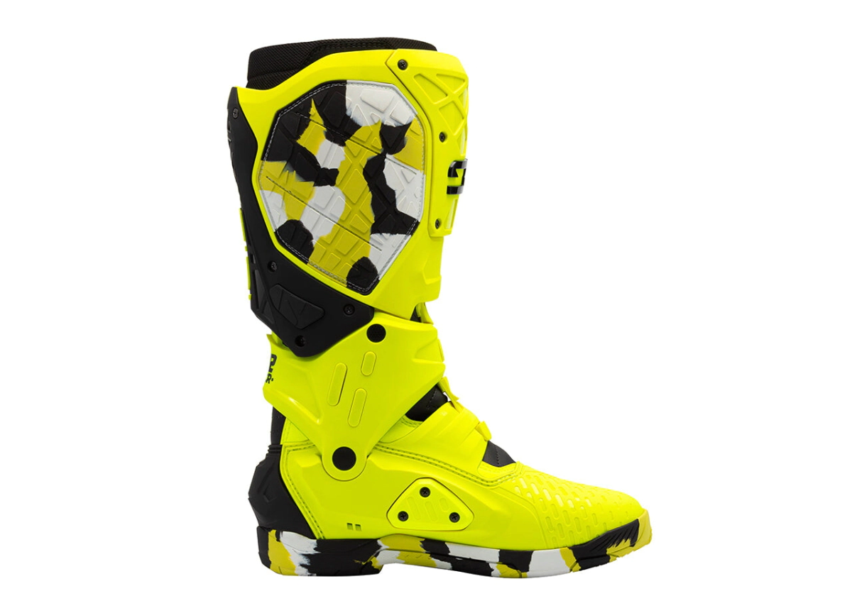 Botas Sidi Motocross Crossair X RACR001 amarillo negro talle 44