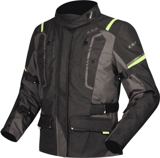 Campera LS2 Narvik Mujer Gris / Negro