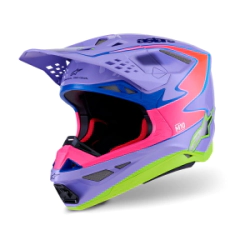 Casco Alpinestars Motocross S-M10 Jett Lawrence ECE rojo negro talle M
