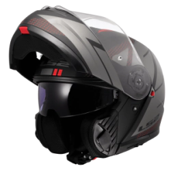 Casco LS2 Rebatible FF908 Strobe II Code Bk/gy MT