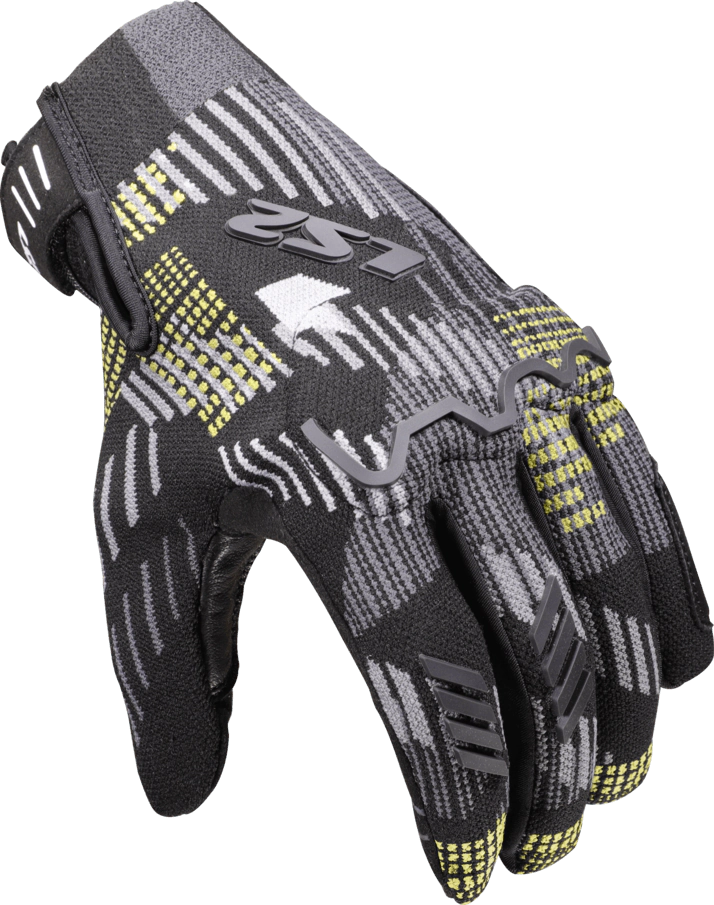 Guante LS2 Alfa Hombre Negro / Amarillo