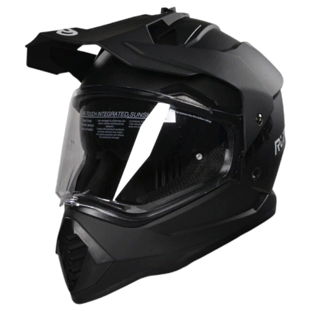 Casco Ruder Off Road Maxim Solid negro mate talle S
