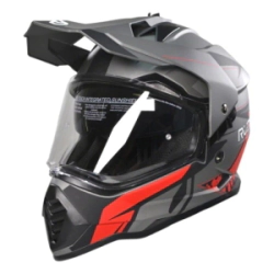 Casco Ruder Off Road Maxim Gris/Rojo