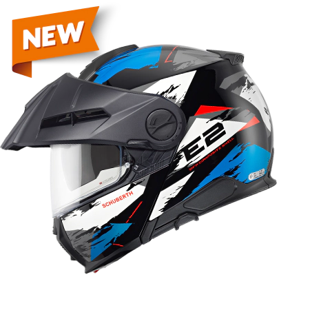 Casco rebatible Schuberth E2 Trail azul talle M