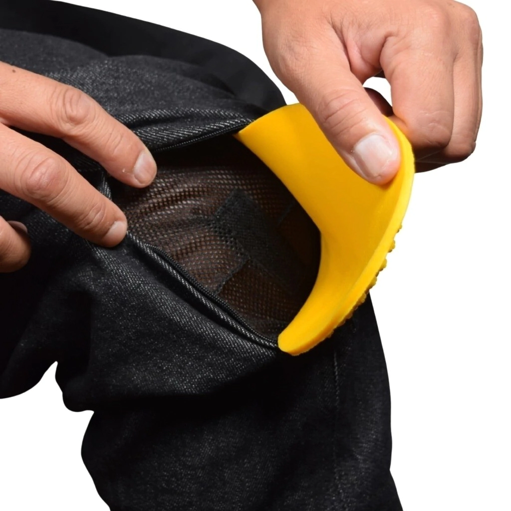 KIT X2 PROTECCIONES RODILLA CADERA AMARILLO -RUDER-