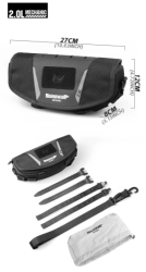 Rhinowalk Bolso Moto impermeable 2L manubrio Mechanic Series