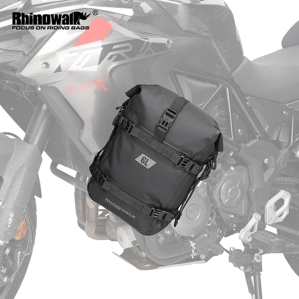 Rhinowalk Bolso Defensa lateral Moto impermeable 6L MT l�nea negro
