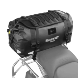 Rhinowalk Bolso trasero Moto 20L impermeable Warrior negro