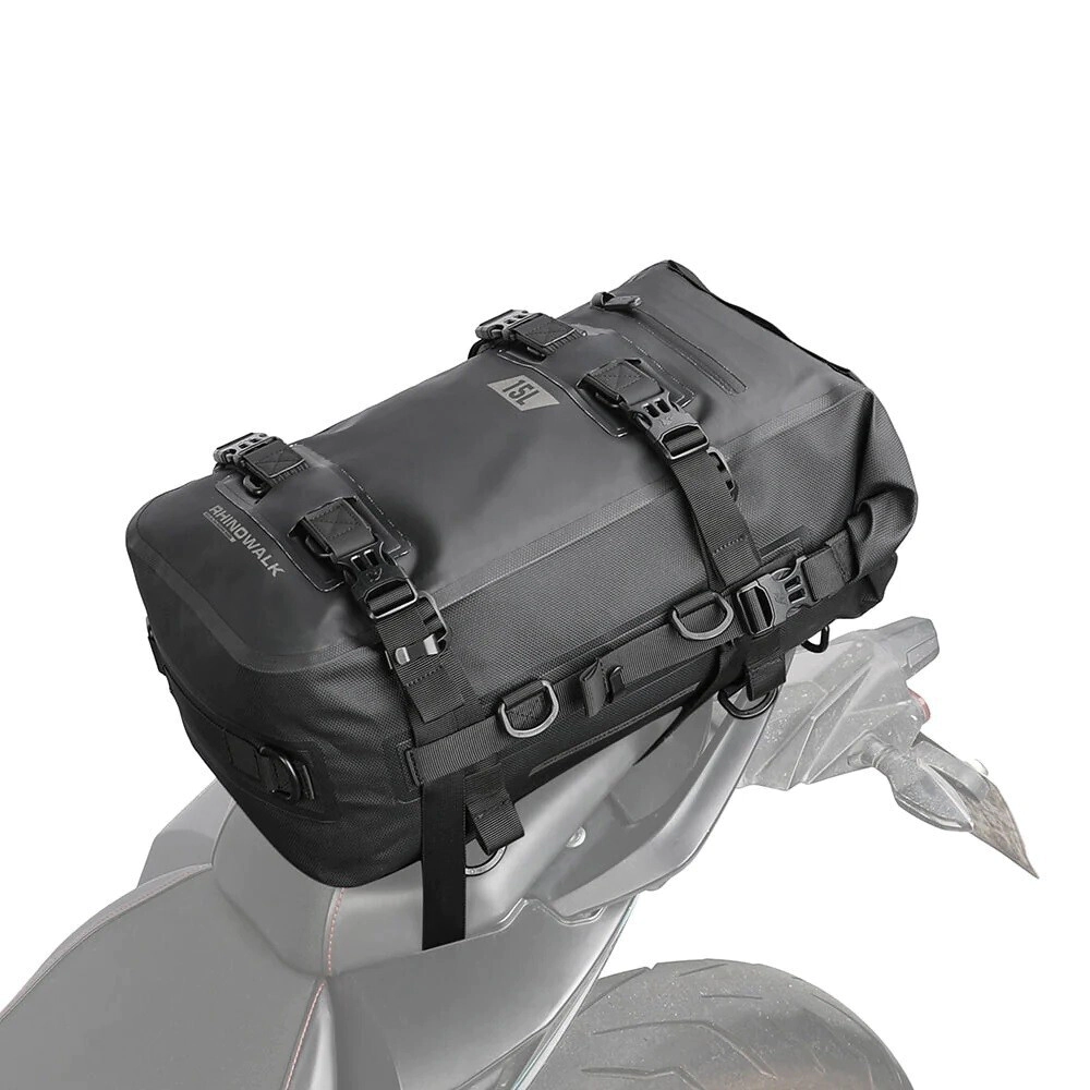 Rhinowalk Mochila Moto 15L y Bolso trasero Modular impermeable negro