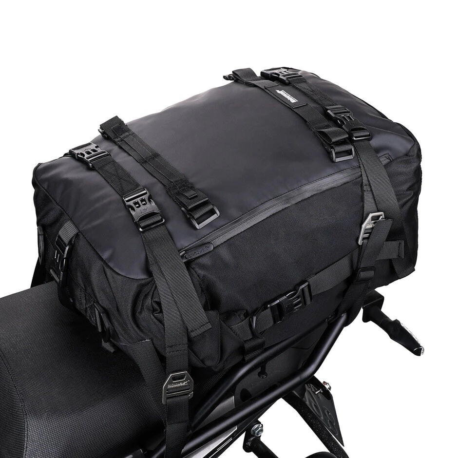 Rhinowalk Mochila Moto 30L y Bolso trasero impermeable negro