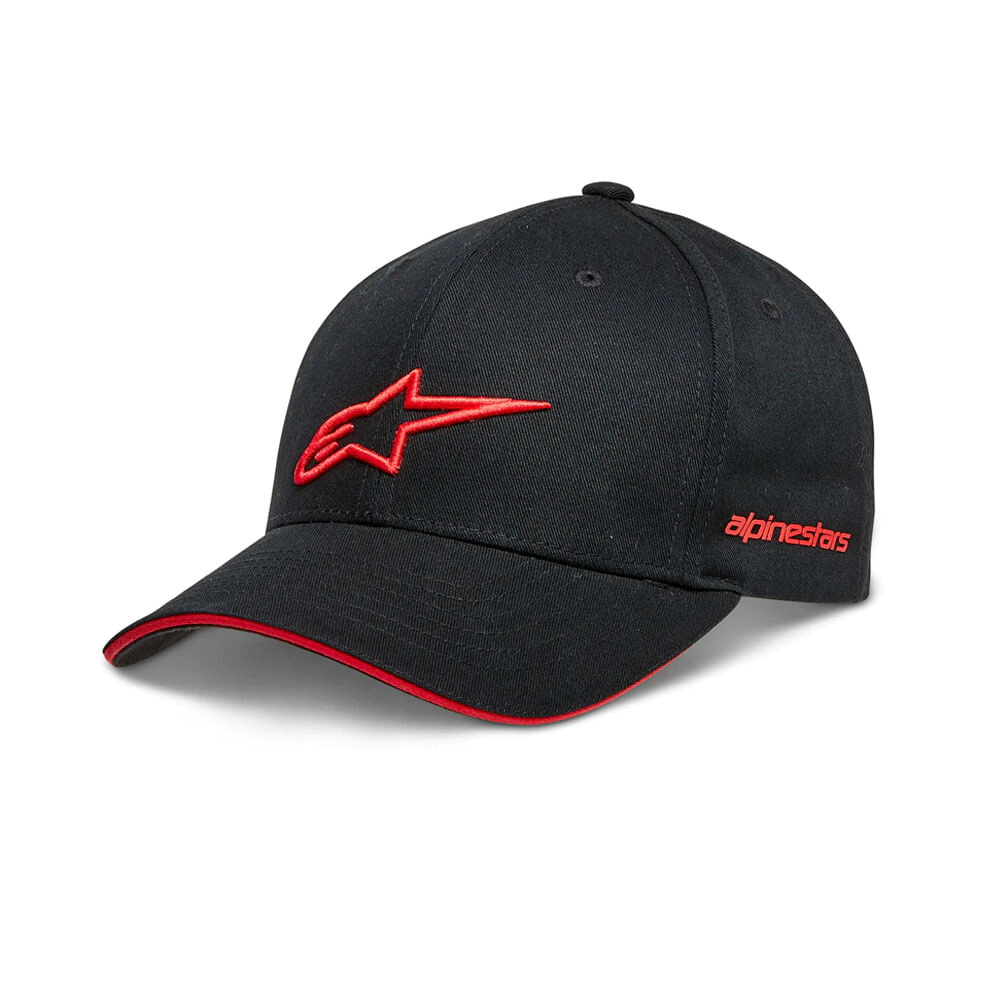 Gorra Alpinestars Rostrum negro rojo talle UNICO