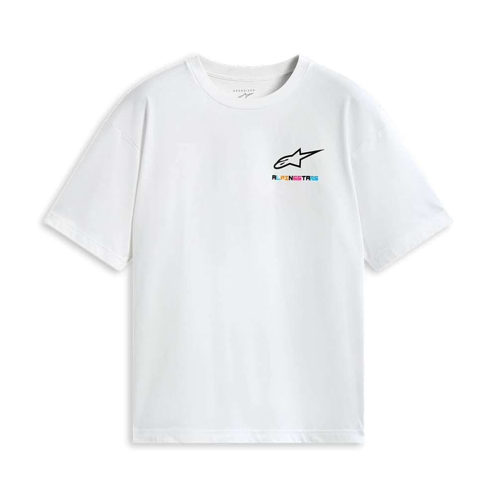 Remera Alpinestars Wild Oversized SS CSF blanco talle M