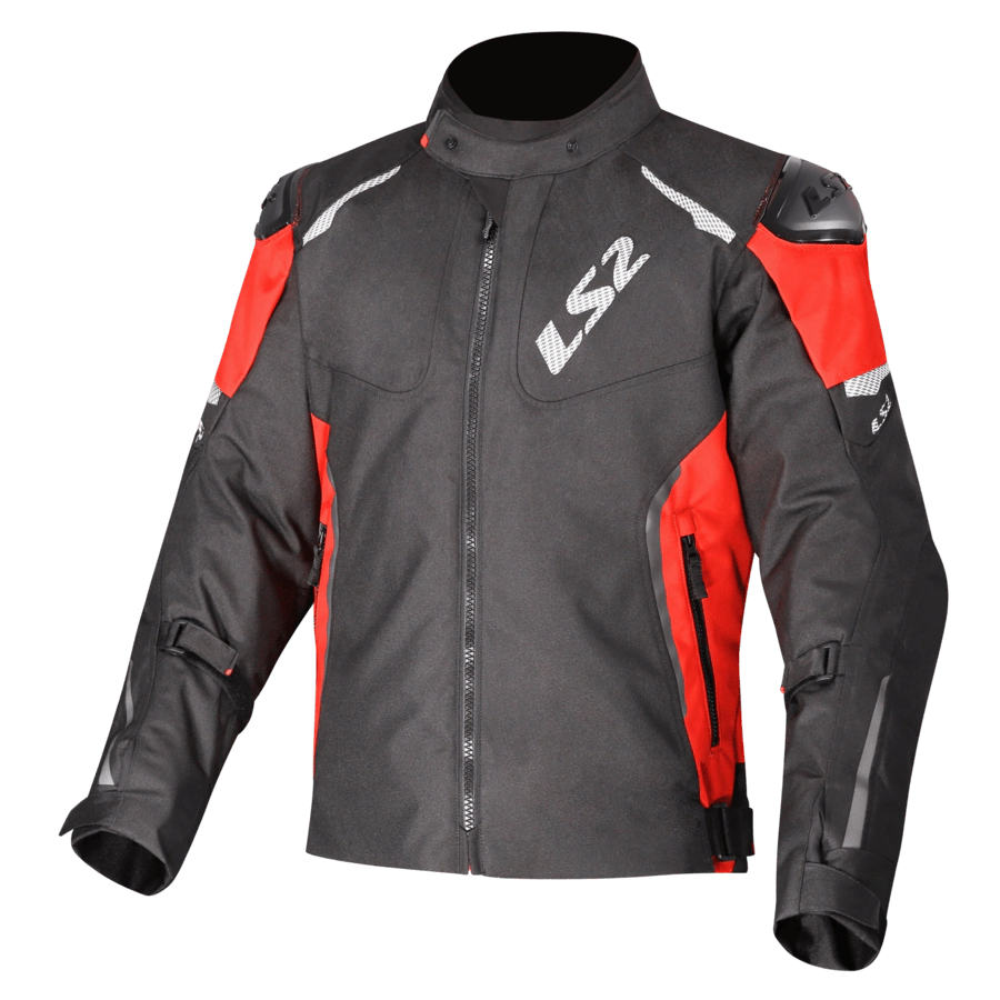 Campera LS2 Zoom Hombre Negro / Rojo