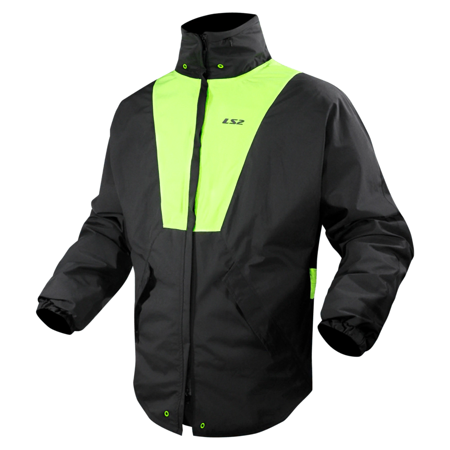 Campera LS2 X-Rain Hombre Negro / Amarillo