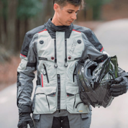 Campera LS2 Apollo Hombre Gris / Negro
