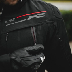 Campera LS2 Zirconium Ng/rj Hombre