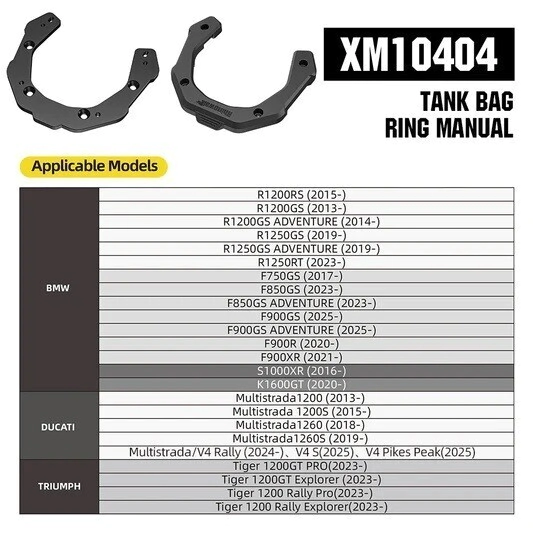Rhinowalk Anclaje Magn�tico Tanque Moto 5L para Mjx2011 Bolso Mechanic Expansible -6.5L