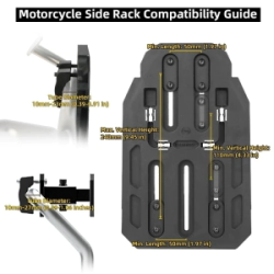 Rhinowalk Separador Distanciador Soporte Alforja Moto universal