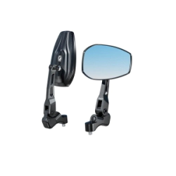 Kewig Espejos Square manubrio Moto 480� aluminio antivaho antireflejo universal azul