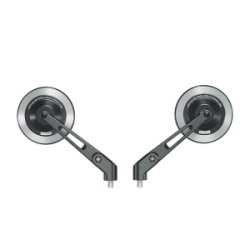 Kewig Espejos Round manubrio Moto rebatibles aluminio antivaho antireflejo azul