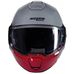 Casco Nolan Rebatible N120-1 Grafo 349 Gris/rojo/blanco