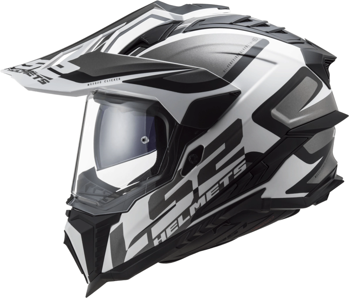 CASCO INTEGRAL MX701 ALTER BK/WH GS TALLE L -LS2 -