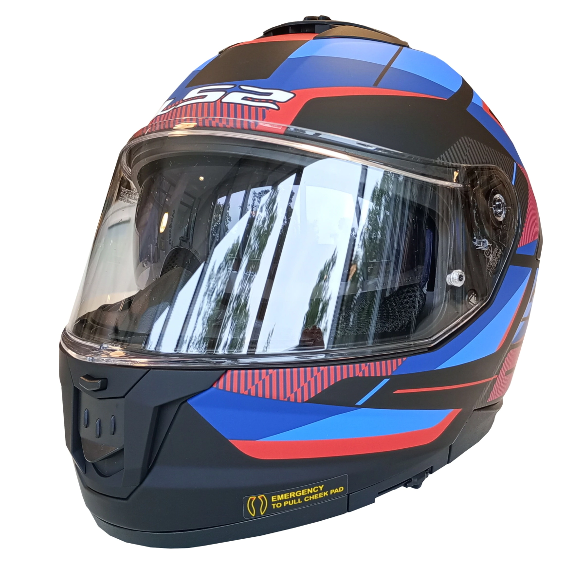 CASCO INTEGRAL DOBLE VISOR FF808 STREAM II ROAD MATT AZUL TALLE L -LS2 -