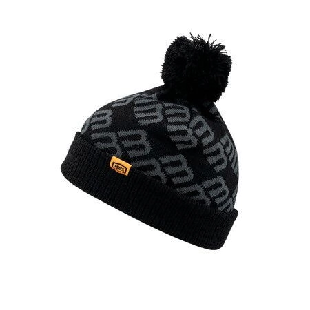 GORRO CASUAL BB33 CUFF BEANIE BLACK CHARCOAL TALLE UNICO -100%-