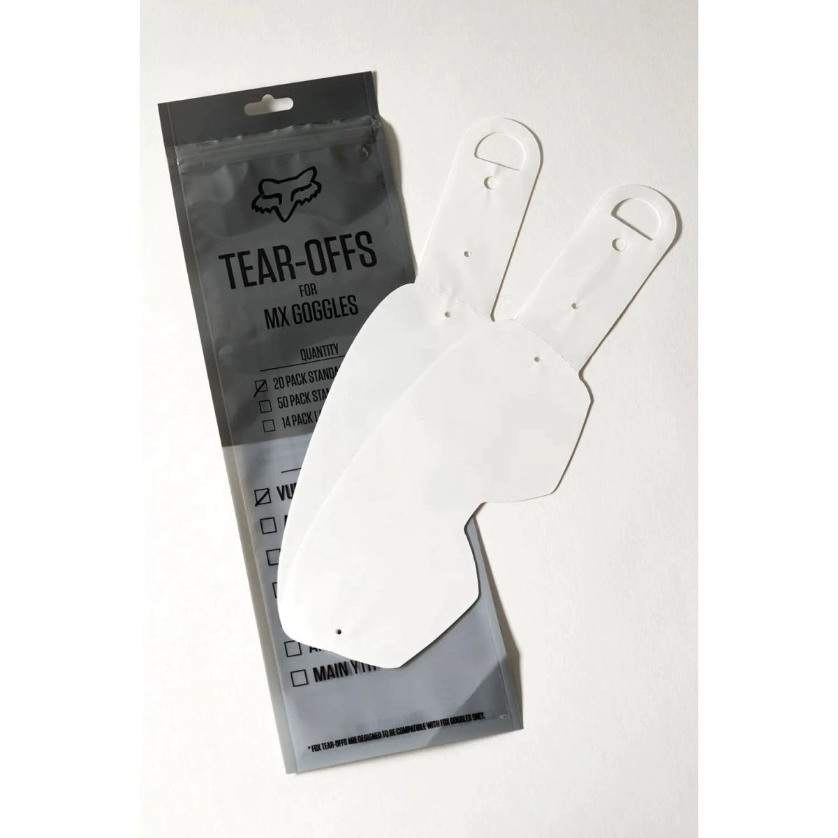 TEAR OFF PACK X 14 LAMINADAS -FOX-***OFERTA***