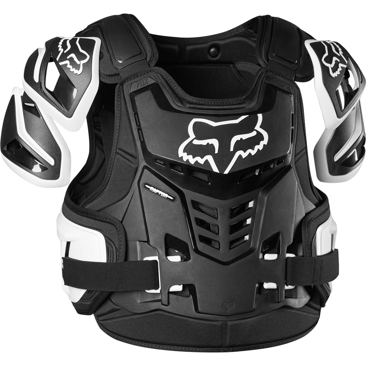PECHERA RAPTOR VEST CE NEGRO BLANCO TALLE LXL -FOX-
