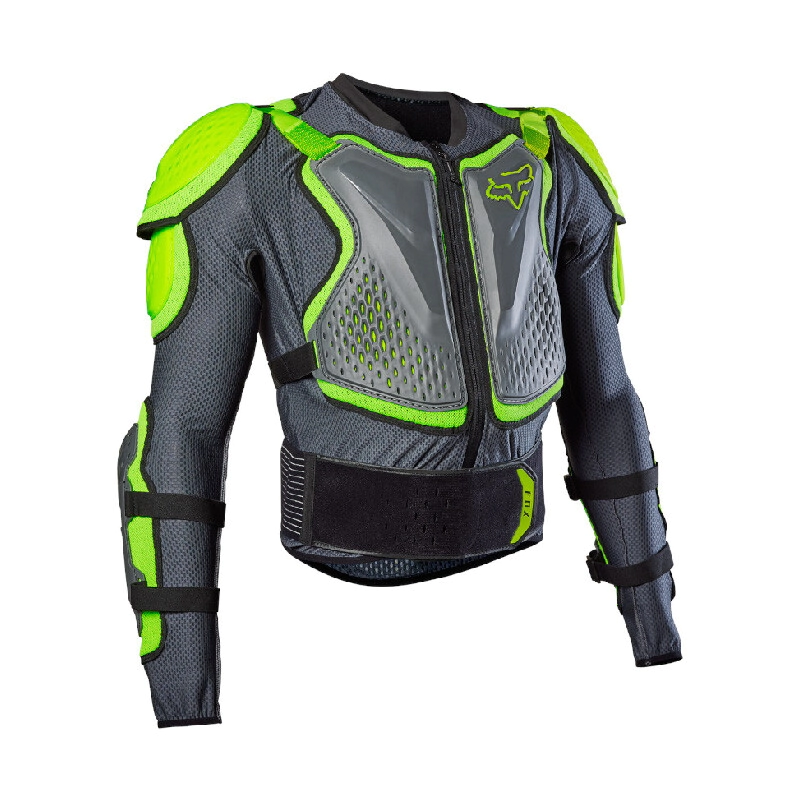 PECHERA TITAN SPORT JACKET GRIS VERDE FLUOR TALLE M -FOX-